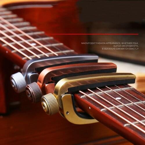Adjustable Roller Metal Guitar Capo /Key Clamp For Acoustic Electric Guitar Gold/Copper/Silver Capos Guitarra Part Accessories
