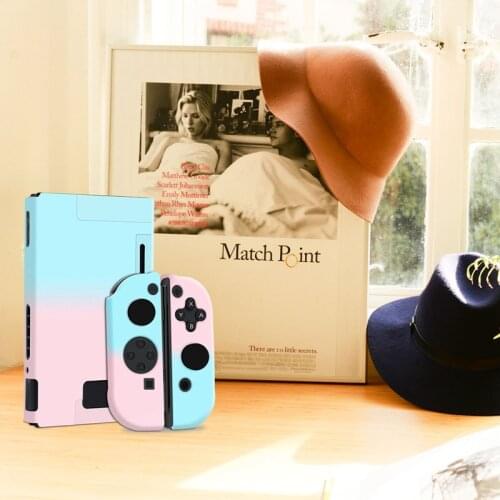 1PC For Nintend Switch Full Cover Shell Soft Gradient Game Console Joy-Con Protective Case For Nintend Switch Accessories