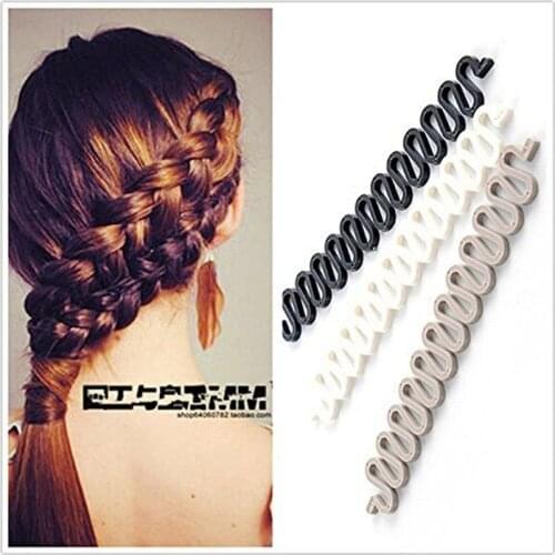 Women Hair Braid Tool Holder Clip Wave Hair Braiding Tool Weave Hair Braider Roller Hair Twist Styling Tool DIY Accessories