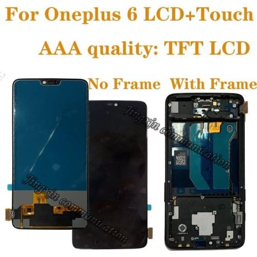 6.28" TFT LCD for Oneplus 6 LCD display touch screen Digitizer Assembly glass screen for oneplus6 1+6 LCD Repair kit