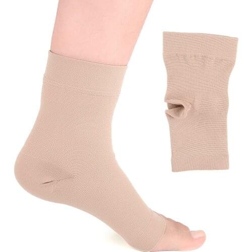 1 Pair Ankle Compression Sleeve Ankle Brace Compression Support Sleeve Open Toe Elastic Thin Compression Socks For Men And Women