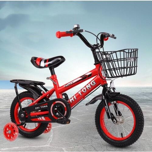 12/14/16 Inch Children Bike Boys Girls Toddler Bicycle Adjustable Height Kid Bicycle with Detachable Basket for 2-7 Years Old