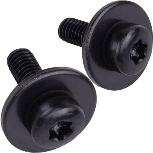 2pcs N90683302 Car Headlight Assy Support Bolt Screw Black Metal Fit For Audi A4 S4 Q5 Q7 A6 A7 M6 x 20