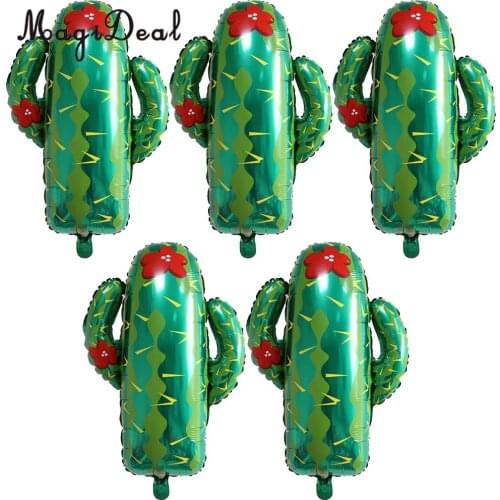 5 Pieces Cactus Aluminium Foil Balloon Baby Shower Kid Birthday Party Decor