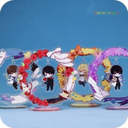 Anime Love and Producer Victor Xu Mo Zhou Qiluo Cartoon Acrylic Stand Figure Base Model Plate Art Decor Xmas Gifts Cosplay