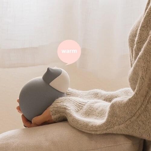 Cartoon Hot Water Bottle Microwave Oven Silicone Heating Hot Water Bottle Hand Warmer ,Mini Heatable Hand Warmer Winter Students