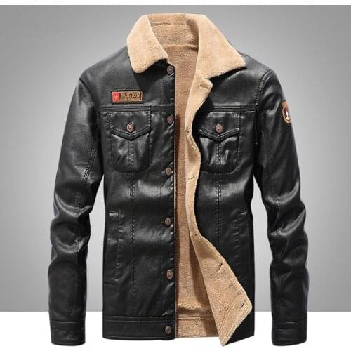 HNXC Men's Faux Leather Jackets