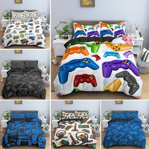 Game Gamepad Bedding Sets Bed Sets for Boys Gamer Comforter Duvet Cover Gaming Hot Sel Bedroom Decor Single King Home Textile