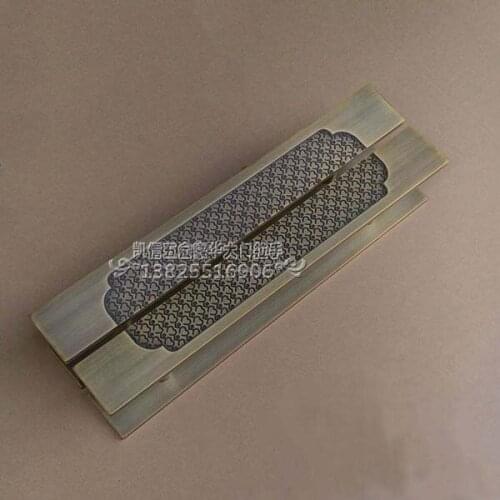 Chinese antique wooden handle modern glass door handle door handle style villa bronze carved auspicious clouds