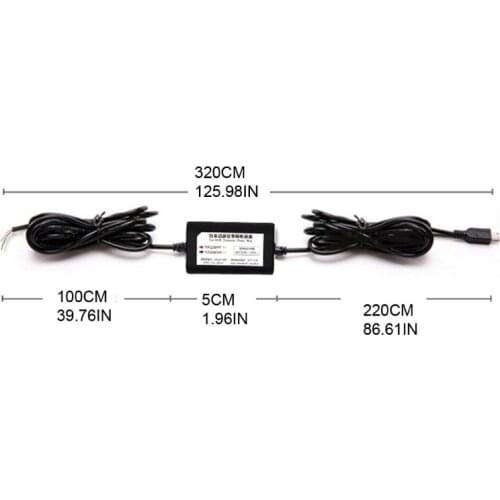 X7AE Dash Cam Hardwire Kit Micro/Mini USB Hard Wire Kit 12V-30V to 5V Car Dash Camera Charger Power Cord