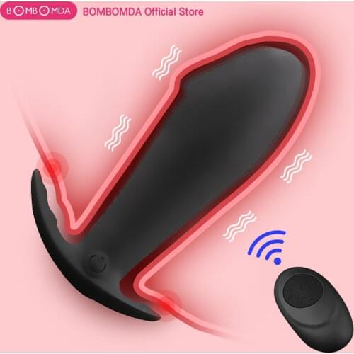 Vibrating Prostate Massager Remote Control Anal Vibrator Silicone Butt Plug Anus Vibrating Sex Toys For Men G-Spot Stimulation