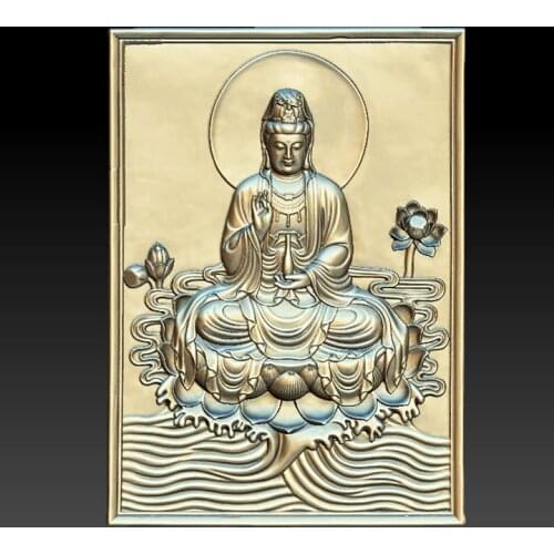 Buddha Avalokitesvara STL Model for CNC Router Engraver Carving Machine Relief Artcam Aspire