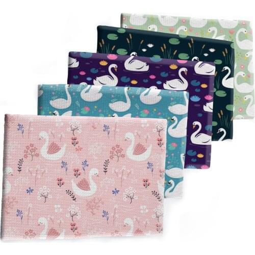 Cartoon Pattern Printed Bullet Textured Liverpool Patchwork Tissue Kids home textile 50*145cm