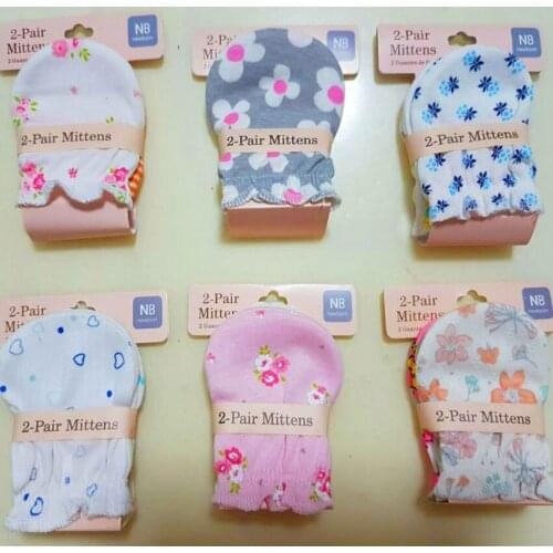 Fashion Cotton Baby Glove Newborn Protection Face Cute Colorful Babies Anti Scratching Mittens Top Quality Guantes A001