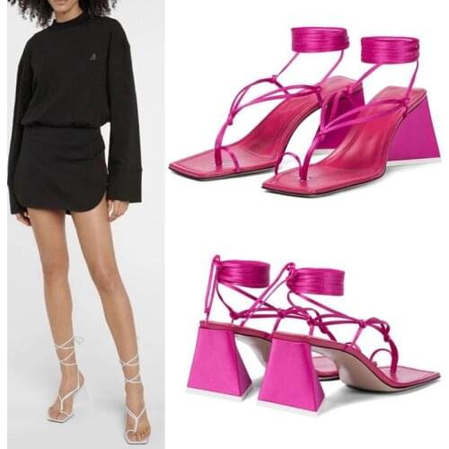 New Summer Satin Cross Straps Sandals Women High Heels Wedding Shoes Women Fashion Sandalias Female sandalias de las mujeres