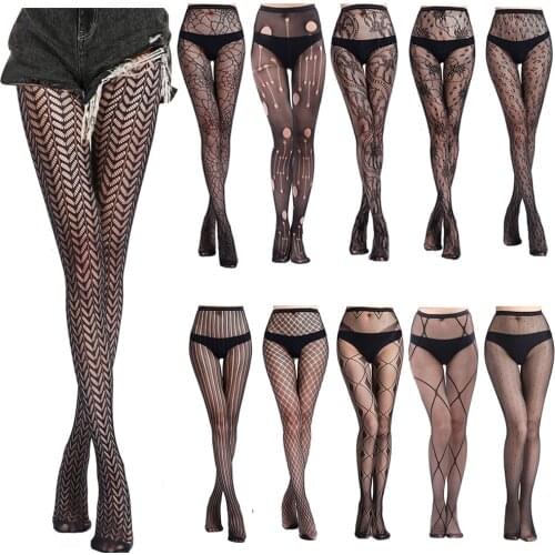 Sexy Lace Stocking Thigh High Stockings Suspender Garter Belt Lingerie Womens Tights Fishnet Pantyhose Floral Long Garter