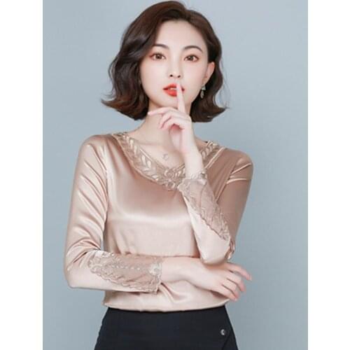 Stinlicher Womens Satin Shirts