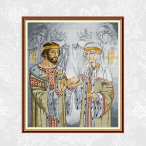 Wedding Counted Printed Canvas Embroidery Aida Handmade Accessories Needlework Cross Stitch kits Fabric 14CT and 11CT