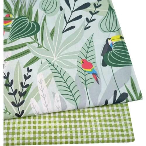 Printed Leaves 100% cotton fabrics for DIY Sewing textile tecido tissue patchwork bedding quilting