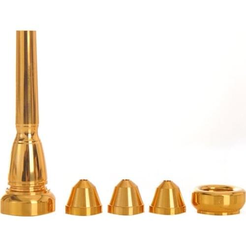 Trumpet Mouthpiece Gold Lacquer Trumpet 8 Sizes Convertible Trumpet Mouthpiece 2B 2C 3B 3C Bach Beginner Musical Trumpet Parts