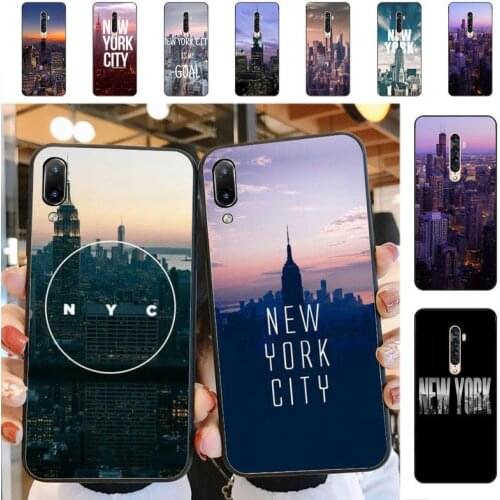 YNDFCNB NYC NEW YORK city Phone Case for Vivo Y91C Y11 17 19 17 67 81 Oppo A9 2020 Realme c3