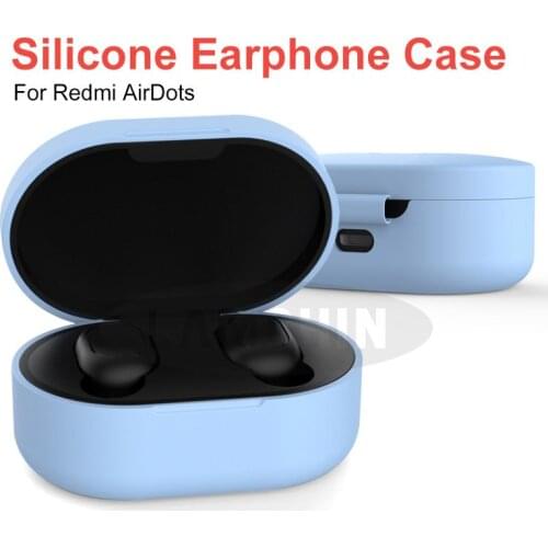 Protective Cover Earphone Accessories for Xiaomi Redmi Airdots TWS Bluetooth Earphone Silicone Earphone Case for Redmi Airdots