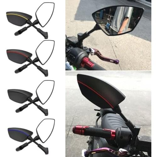 Motorcycle Rearview Mirror Wide Visual Diameter 2Pcs Parking Mirror Handlebar Rear Mirrors Portable Side Mirror