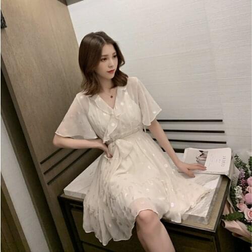 Womens summer plus size lace dress woman chiffon new summer polka dot sexy one-piece dress womans dress