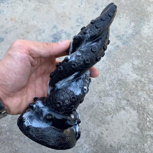 Liquid silicone Octopus Anal Sex Toy Butt Animal Plug Tentacle Fantasy Dildo Masturbate For Women Men Orgasm Anus Beads Sex Shop