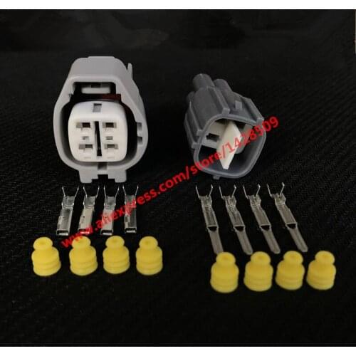 20 Sets 4 Way Female Male Waterproof Oxygen Sensor Connector 6189-0256 90980-11178 Auto Electrical Wire Plug For Sumitomo