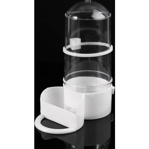 1Pc Bird Feeder Automatic Food Water Feeding Parrot Hamster Pet Clip Cage Dispenser