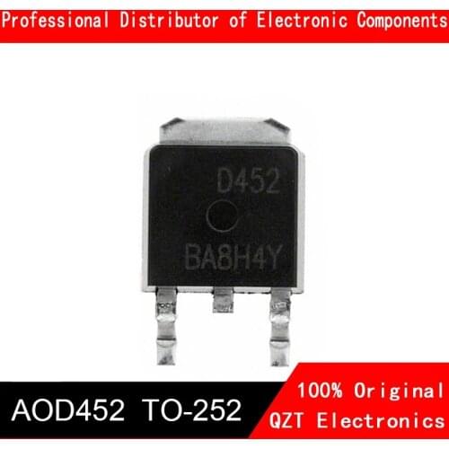 10pcs AOD452 TO252 D452 TO-252 D452A D425 AOD452A AOD452AL SOT new original
