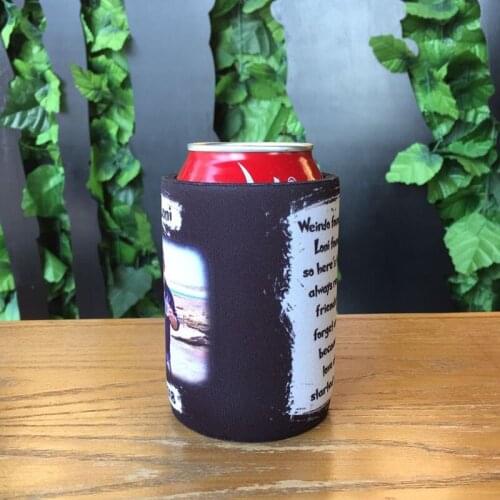 100pcs/lot Stubby Holders Custom With Customer Logo Print Neoprene Beer Cooler Can Cooler For Wine Foods And Beer Bottle