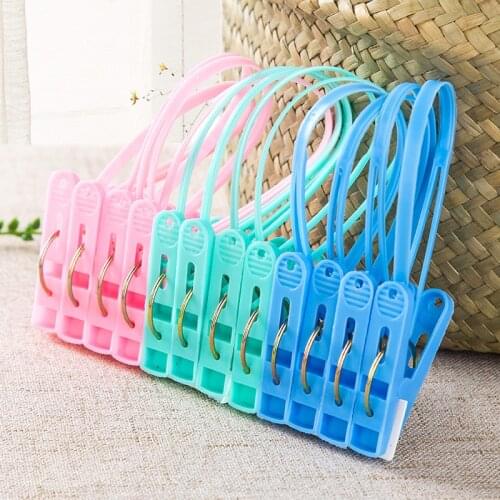 12 Pieces/Set Colorful Plastic Clothes Pegs Storage Home Hangers for Clothes Windproof Shoes Underwear Drying Clip Drying Racks