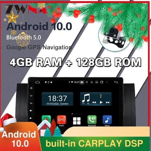 128G Carplay Android 10 screen Car DVD Player for BMW E39 1995-19992000 2001 2002 2003 GPS car Auto Radio Audio Stereo Head unit