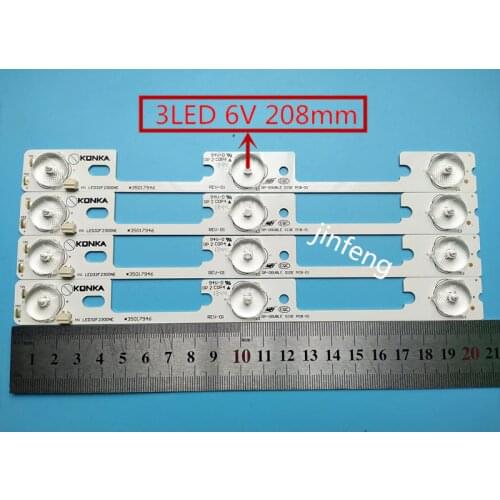 160PCS/LOT new and original for Konka LED32F2300NE LED32F2300FX light bar 35017946 35017948 backlight lamp LED strip 6v