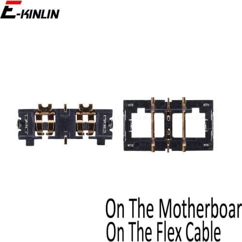 2pcs Inner FPC Connector For iPhone 7 8 Plus X XR XS Max Battery Clip Contact Pins Holder On Motherboard Flex Cable