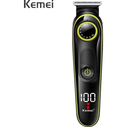 2021 USB Rechargeable Hair Clipper Electric Hair Trimmer Multifunctional 5 In 1 Shaver LED Display Cutter Heads Barber Machine