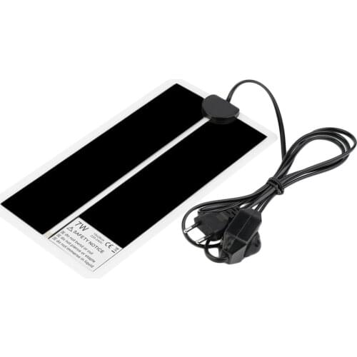 5*28CM Adjustable Temperature Reptile Heating Heater Mat Portable Size Super Thin Pet Heating Pad For Dog Cat EU plugdiscount
