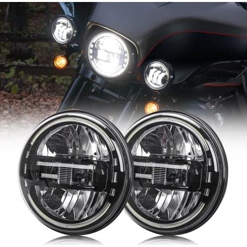 7 Inch motor LED Headlight for hornet 600 Honda cb400 cb1000sf kawasaki ER6N Harley with DRL Headlamp Housing