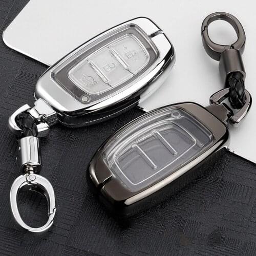Car Remote Key Case Cover Shell For Hyundai Solaris Verna Santa Fe Creta Tucson Elantra I20 I30 I35 I40 IX20 IX35 Accessories