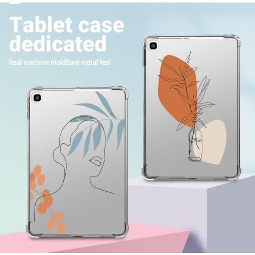 Painted Case For Samsung Galaxy Tab A 8.0 & S Pen 2019 8.0" SM-P205 P200 8.0 Inch Tablet Cover Transparent Soft Silicone Funda