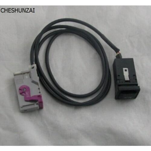 CHESHUNZAI FOr audi A3 A4 A6 A8 TT R8 RNS-E hosting 3.5mm AUXIN 32-pin AUX switch line