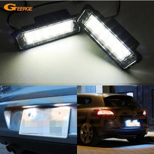 For Volkswagen VW Golf 7 Mk7 tsi tdi gti 2012 2013 2014 2015 Excellent Smd Led License plate light No OBC error car Accessories
