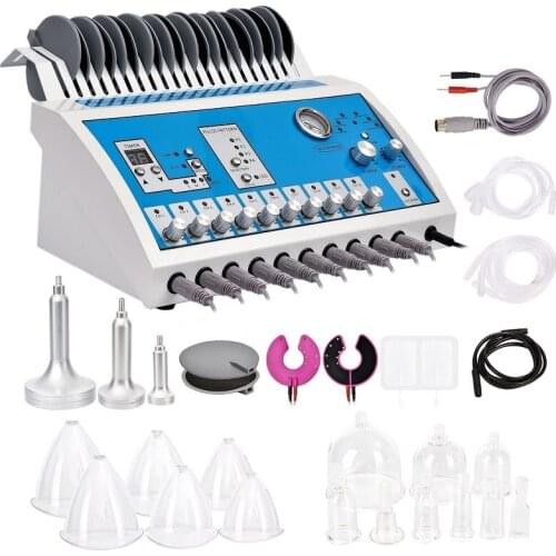 Hot Sale EMS Vacuum Massage Therapy Machine Enlargement Pump Lifting Breast Enhancer Massager Cup and Body Shaping Beauty Device