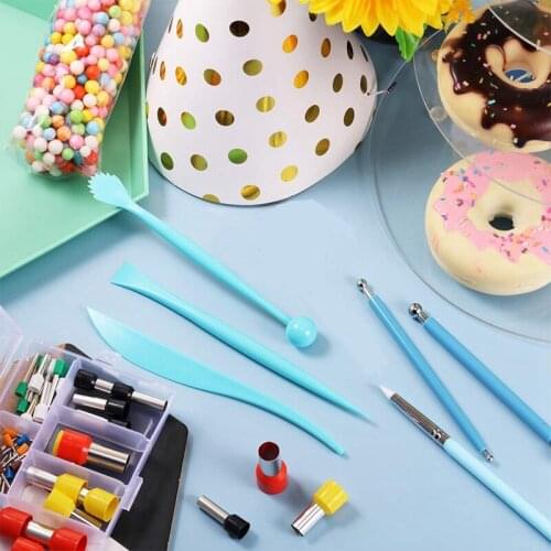 Polymer Clay Tools Round Circle Shape Cutters Molds Ball Stylus Dotting Tools Modeling Tools Pottery Tools