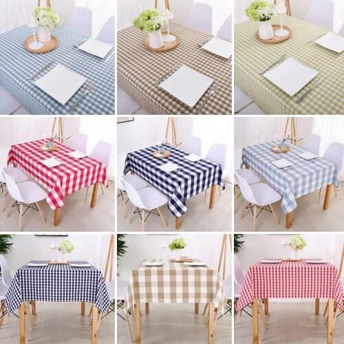 Plaid Tablecloth Waterproof Table Coth Rectangular Printed Decoration Home Textile Table Cover Oilcloth For Table Kitchen