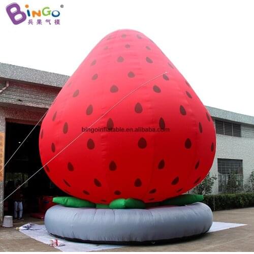 COMMERCIAL USE 7mh inflatable giant strawberries air blow characteristic fruit strawberry advertising decoration toy displaying