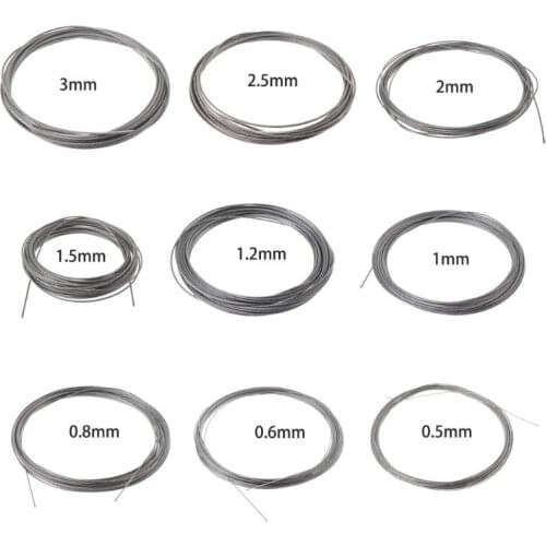 New 10m 304 Stainless Steel Wire Rope Soft Fishing Lifting Cable 7×7 Clothesline D0AC