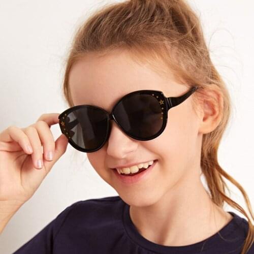 2020 New Fashion Childrens Sunglasses Female Big Boy Five-Pointed Star Glasses Cool Big Kids Frame Sun Glasses
